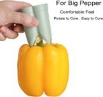 Pepper Seed Corer Remover, Upgrade 2 in 1 Bell Pepper Cutter Quickly Cutting and Deseeding Bell Pepper Corer Tool for Vegetables Kitchen Gadget - Image 4