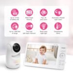 VTech 7" Baby Monitor with IPS Screen, Pan Tilt Zoom Camera, No WiFi Video Baby Monitor with Camera and Audio, Multi-Color Night Light, 2-Way Talk, Lullabies, Advanced HQ Max - Image 3
