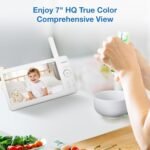 VTech 7" Baby Monitor with IPS Screen, Pan Tilt Zoom Camera, No WiFi Video Baby Monitor with Camera and Audio, Multi-Color Night Light, 2-Way Talk, Lullabies, Advanced HQ Max - Image 4