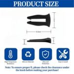 Universal Stove Knob Locks (5-Pack-Black) - Child Proof Gas Stove Safety Lock with Key, Easy Install No Tools Needed, Heat Resistant Baby Proofing Essentials for Kitchen Cooktop - Image 4