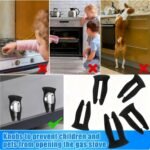 Universal Stove Knob Locks (5-Pack-Black) - Child Proof Gas Stove Safety Lock with Key, Easy Install No Tools Needed, Heat Resistant Baby Proofing Essentials for Kitchen Cooktop - Image 7