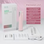PELCAS Electric Dermaplaning Tool Kit for Women Face with LED Light, Facial Mini Dermaplaning Razor with 6 Blades, 3 Speeds 2 in 1 Facial Peach Fuzz Hair & Exfoliation Removal System at Home BV18-712 - Image 8