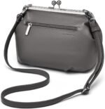 Slouchy PU Leather Kiss Lock Crossbody Bags Women Kiss Clasp Purse Cross Body Shoulder Bag Hobo Wallet Handbags Tote Purses - Image 5