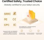 Monai Baby Monitor with Camera and Audio, 3K 5MP Night Vision,WiFi Baby Camera for Room, Smartphone App Control, Pan Tilt, 6X Zoom, AI Cry/Face-Cover/Sleep Alerts, Virtual Fence, No Monthly Fee - Image 6