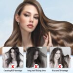 HOMERHYME Hair Towel Wrap, 5 Pack Quick Dry Hair Wrap, Highly Absorbent Adjustable Soft Towel Wrap, Anti Frizz Hair Turban with Button & Elastic Loop Hair Towels for Women Wet, Curly, Long Hair - Image 4