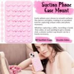 Anteel 6 Pack Double Sided Silicone Suction Cup Phone Case Mount, Upgraded More Suction Cup and Enhanced Suction Power Sticky Phone Grip, Non Slip Phone Accessories 2.55"x3.94" - Image 3