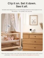 Dr.Care LumiView Plus Smart WiFi Baby Monitor with Clip Mount - 5.5" 1080P Split Screen & 2K Camera, Privacy Mode, Cry & Motion Alerts, 5000mAh Removable Battery, RGB Night Light, HD Night Vision - Image 4