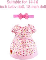 BNUZEIYI Baby Accessories - Feeding and Caring Set With Bottles, Diaper, Changing Mat, Clothes for 14-16 Inch Dolls, 18 Inch Pretend Play Set for Girls Gift - Image 4