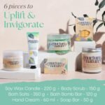 Nurture by Nature RELAX & UPLIFT Spa Kit for Women – Birthday Gifts for Women – 6 Piece Gift Basket with Hand Soap, Body Scrub, Hand Cream & More - Vegan Self Care Kit - Relaxation Gifts for Her - Image 3