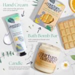 Nurture by Nature RELAX & UPLIFT Spa Kit for Women – Birthday Gifts for Women – 6 Piece Gift Basket with Hand Soap, Body Scrub, Hand Cream & More - Vegan Self Care Kit - Relaxation Gifts for Her - Image 4
