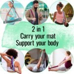 TECEUM Yoga Mat Strap – 30+ Colors – Adjustable Mat Holder Sling Carrier for All Mats [Mat Not Included] - Image 4