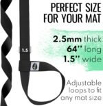 TECEUM Yoga Mat Strap – 30+ Colors – Adjustable Mat Holder Sling Carrier for All Mats [Mat Not Included] - Image 5