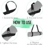 TECEUM Yoga Mat Strap – 30+ Colors – Adjustable Mat Holder Sling Carrier for All Mats [Mat Not Included] - Image 6