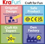 KRAFUN Unicorn Sewing Keyring Kit for Kids Age 7 8 9 10 11 12 Learn Art & Craft, Includes 6 Stuffed Animal Bear, Dog, Rabbit, Raccoon, Owl Dolls, Instruction & Felt Materials - Image 6