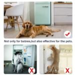 EUDEMON Home Refrigerator Fridge Freezer Door Lock Latch Catch Toddler Kids Child Baby Safety Lock Easy to Install no Tools Need or Drill (Grey，1 Pack) - Image 4