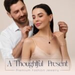 Crystalline Azuria Teardrops Set with Red Zirconia Crystals Necklace 18 inches Dangle Earrings Bracelet 18K White Gold Plated - Image 8