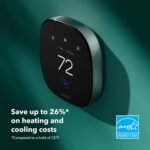 ecobee Smart Thermostat Premium with Smart Sensor and Air Quality Monitor - Programmable Wifi Thermostat - Works with Siri, Alexa, Google Assistant - Image 3