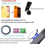 Car Phone Holder Mount with Nano Gel Vacuum Magnetic Suction,Magsafe Car Holder, Phone Mount for Car/Home/Workplace, Compatible for Phones - Image 4