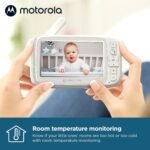 Motorola Nursery No WiFi Video Baby Monitor with Camera and Audio, 5” Screen, Remote Pan-Tilt-Zoom, Night Vision, 2-Way Talk, Long Battery Life, 1000ft Range, Temperature Sensor, Lullabies - VM75 - Image 6