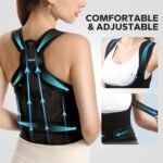 Posture Corrector for Men and Women, Upper Back Support Brace with Adjustable Shoulder Straps for Comfortable Posture Training – Invisible Under Clothing (Large 35.4-41.3‘’) - Image 4