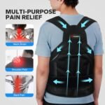 Posture Corrector for Men and Women, Upper Back Support Brace with Adjustable Shoulder Straps for Comfortable Posture Training – Invisible Under Clothing (Large 35.4-41.3‘’) - Image 5