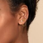 PAVOI 14K Gold Plated Sterling Silver Posts Dainty Mini Multi-Shape Flat Back Stud Earring Pack for Women | Helix Cartilage Piercing Jewelry - Image 3