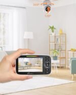 iFamily Split Screen Baby Monitor, Large Display Video Baby Monitor with 2 Cameras and Audio, Long Range, Remote pan tilt, Night Vision, Temperature Sensor, 2 Way Talk, Feeding Clock and lullabies. - Image 4