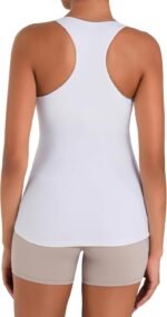 Sunzel Maternity Tank Tops with Built in Bra Sleeveless Pregnancy Racerback Summer Cami Shirts - Image 6