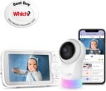 HUBBLE CONNECTED Nursery Pal Glow+ Smart Baby Monitor with 5" Parent Unit and Wi-Fi Viewing via Free App – 7-Color Night Light, Sleep Trainer, Remote Pan Tilt Zoom, 2-Way Talk, Infrared Night Vision - Image 3