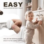 Baby Proofing Kit, 45 Pack Child Safety Pack – Cabinet & Drawer Locks, Corner Guards, Outlet Covers, Universal Safety Straps, U-Shaped Locks, Door Stopper，Keep Your Child Safe at Home - Image 3