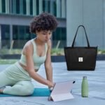 WLLWOO WLLWOO Yoga Bags for Women with Yoga Mats Bags Carrier Carryall Canvas Tote for Pilates Shoulder for Travel Office Beach Workout - Image 8