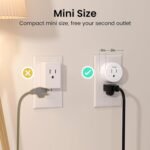 GHome Smart Plug Mini, WiFi Smart Outlet Plug Works with Alexa and Google Home, Timer Outlet with APP Control, 2.4GHz Network Only, No Hub Required, ETL FCC Listed (4 Pack), White - Image 4