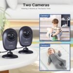 Smart Baby WiFi Monitor with App, 1080P Baby Camera, AI Detection, 2-Way Talk, Night Vision, VOX Mode, 5 Lullabies, 1200ft Long Range 2.8" LCD Display for Home Use - Image 5