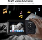 Smart Baby WiFi Monitor with App, 1080P Baby Camera, AI Detection, 2-Way Talk, Night Vision, VOX Mode, 5 Lullabies, 1200ft Long Range 2.8" LCD Display for Home Use - Image 8