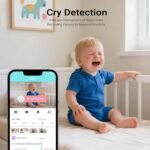 Smart Baby WiFi Monitor with App, 1080P Baby Camera, AI Detection, 2-Way Talk, Night Vision, VOX Mode, 5 Lullabies, 1200ft Long Range 2.8" LCD Display for Home Use - Image 9