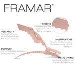 FRAMAR Neutral Alligator Clips For Hair Styling 10 Pack – Professional Alligator Hair Clips For Women, Hair Clip For Women, Salon Hair Clips For Styling – Firm Hold Without Slipping - Image 3