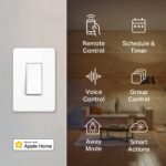 Kasa Smart Kasa Apple HomeKit Smart Light Switch KS200P3, Single Pole, Neutral Wire Required, 2.4GHz Wi-Fi Light Switch Works with Siri, Alexa & Google Home,UL Certified, No Hub Required,White, 3-Pack - Image 4