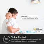 Kasa Smart Kasa Apple HomeKit Smart Light Switch KS200P3, Single Pole, Neutral Wire Required, 2.4GHz Wi-Fi Light Switch Works with Siri, Alexa & Google Home,UL Certified, No Hub Required,White, 3-Pack - Image 5