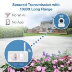 VTech Video Baby Monitor with 5" LCD Screen, Up to 17Hrs Video & 31Hrs Audio Battery Life, Night Vision, 1000ft Range, Pan-Tilt-Zoom, Lullabies, Soothing Sounds, Temperature Sensor, No WiFi: 924W - Image 7