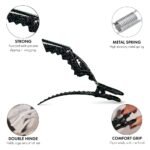 FRAMAR Glitter Hair Clip Set - Alligator Clips For Hair Styling, Hair Styling Clips Sectioning, Glitter Hair Clips For Women Styling, Salon Hair Clips – Firm Hold Without Slipping – 4 Pack - Image 3