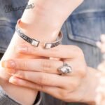 Montana West Wrangler Cuff Bracelet for Women Western Turquoise Adjustable Open Bangle Silver Plated Carved Floral Cowgirl Country Jewelry - Image 3