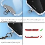 TENOC Beaded Phone Wrist Strap, Cellphone Lanyard Chain, Sparkling Wristlet Bracelet for Women, Black - Image 4