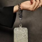 TENOC Beaded Phone Wrist Strap, Cellphone Lanyard Chain, Sparkling Wristlet Bracelet for Women, Black - Image 6