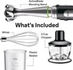 Braun MultiQuick 7 3-in-1 Immersion Blender with Food Processor – Powerful Handheld Electric Stick Blender - Emulsifier for Chopping, Beating & Whisking - Ideal for Soup, Puree, Smoothies & More - Image 6