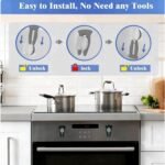 TIianMeimate Universal Stove Knob Locks (5-Pack-Gray) - Child Proof Gas Stove Safety Lock with Key, Easy Install No Tools Needed, Heat Resistant Baby Proofing Essentials for Kitchen Cooktop - Image 5