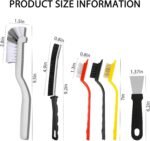 Crevice Cleaning Brush,Multifunctional Cleaning Brush Tool, Bathroom Gap Brush, Small Cleaning Brush, Grout Brush, Kitchen Brush, Cleaning Tools for Toilet, Bathroom, Home, Bathtub, Sink, Household - Image 4