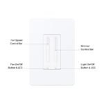 Kasa Smart Ceiling Fan Control & Dimmer Switch | Adjustable 4-Speed Fan & Brightness Control | Works w/Apple HomeKit, Alexa & Google Home | 2.4G Wi-Fi Only, Single Pole, Neutral Wire Required | KS240 - Image 3