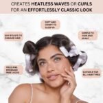 Kitsch Satin Pillow Rollers -Heatless Hair Curler, Hair Rollers, Heatless Curls Overnight, Flexible Curling Rods for Long &Short Hairs, Flexi Rod Curlers to Sleep in, Overnight Blowout Rods-6pc Marble - Image 5