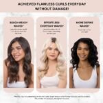 Kitsch Satin Pillow Rollers -Heatless Hair Curler, Hair Rollers, Heatless Curls Overnight, Flexible Curling Rods for Long &Short Hairs, Flexi Rod Curlers to Sleep in, Overnight Blowout Rods-6pc Marble - Image 6