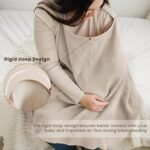 Konssy Muslin Nursing Cover for Baby Breastfeeding, Breathable 100% Cotton Breastfeeding Cover with Rigid Hoop for Mother Nursing Apron, Multi-use Carseat Canopy (Summer Wheat) - Image 4
